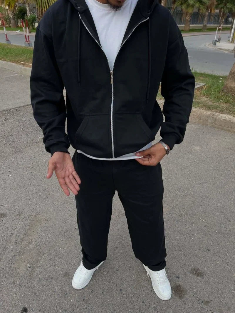 Veste Zippée & Pantalon Baggy - Premium